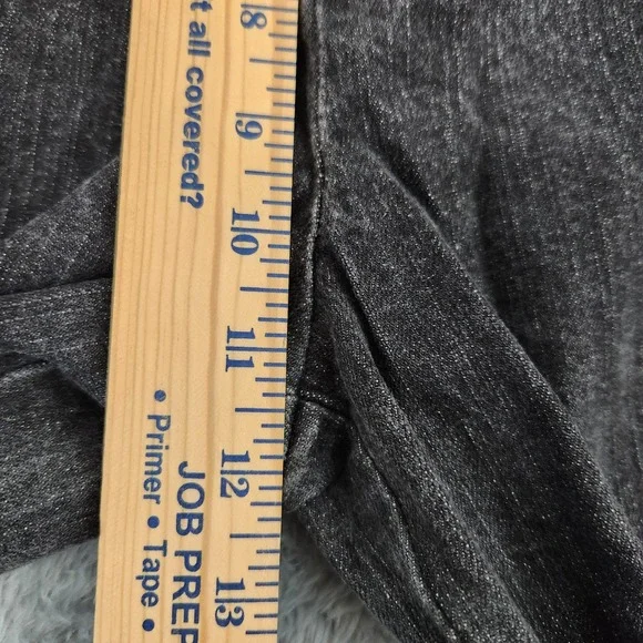 Jones New York Pants Womens 14 Gray Sport Stretch Wide Leg Acid Wash Denim - Picture 9 of 13